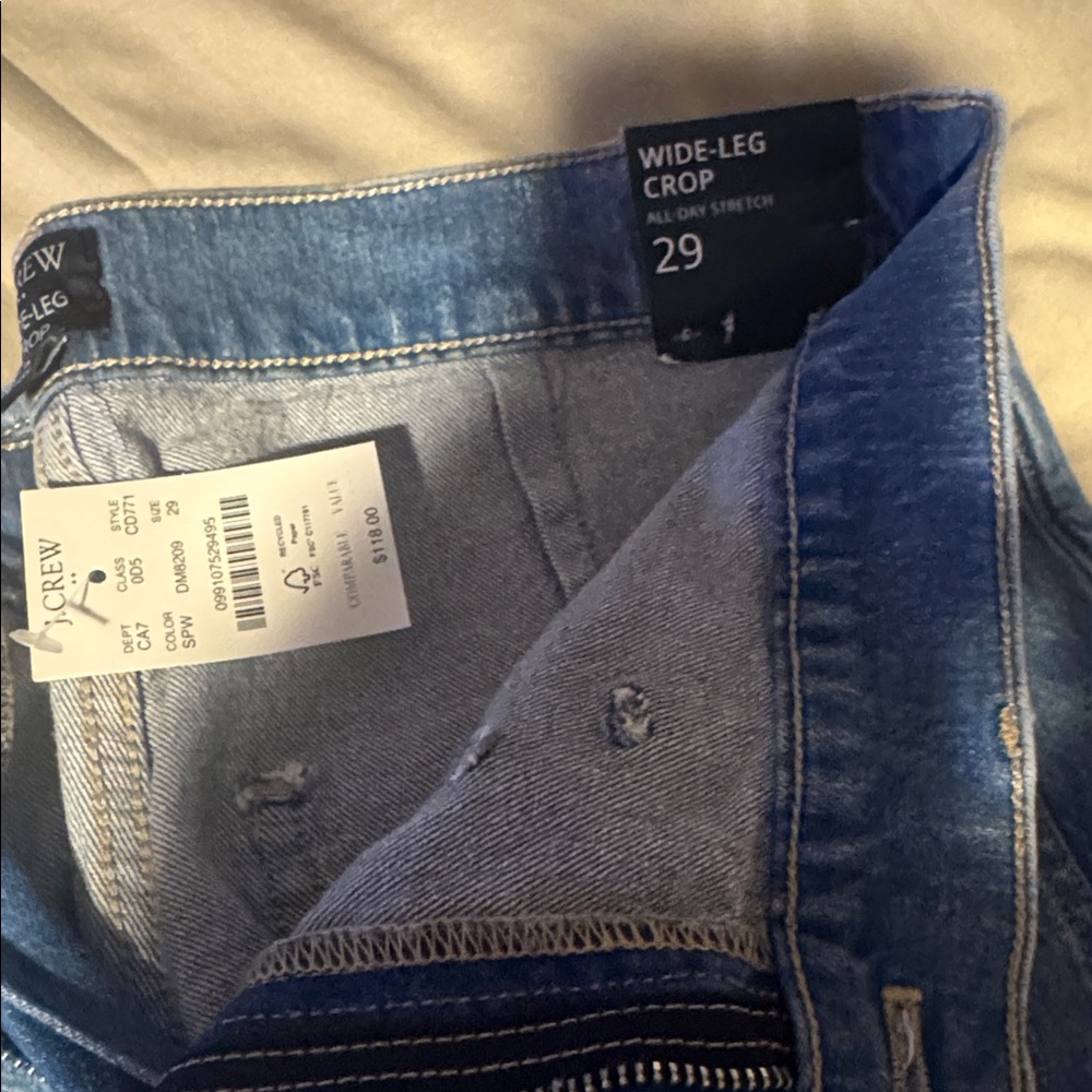 J. Crew Relaxed Fit Blue Jeans - Picture 2 of 3